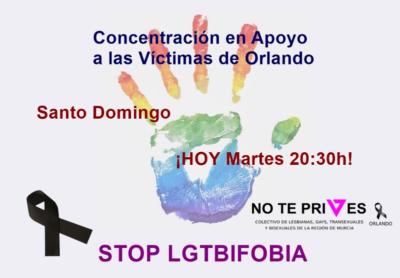 Cartel del Homenaje a las víctimas de Orlando